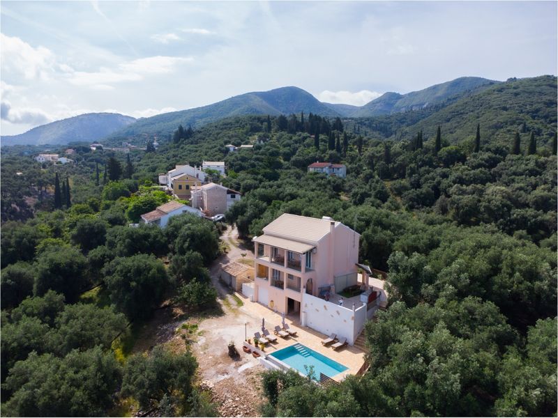 The villa among green hills