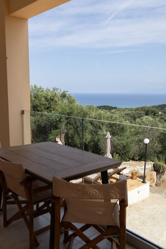 Balcony dining with a view