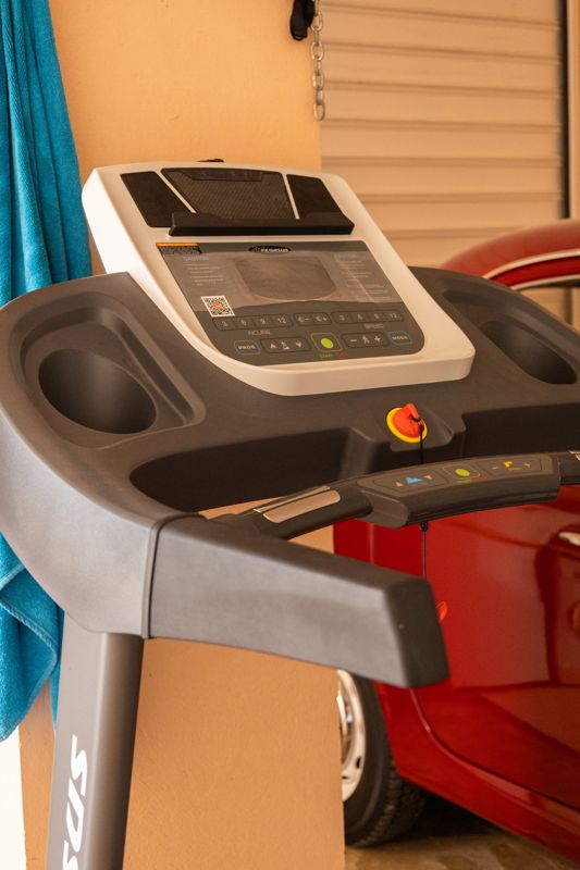 Treadmill in the private gym