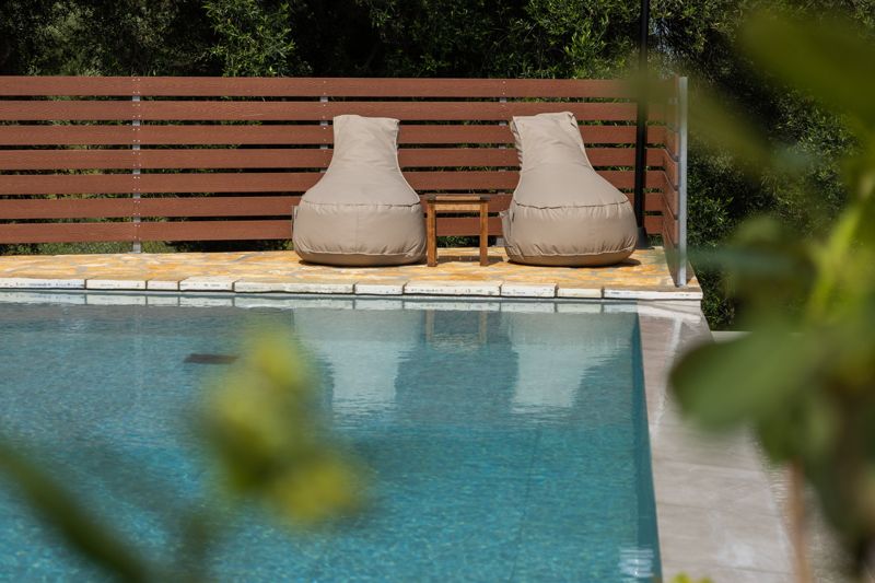 Poolside lounge chairs