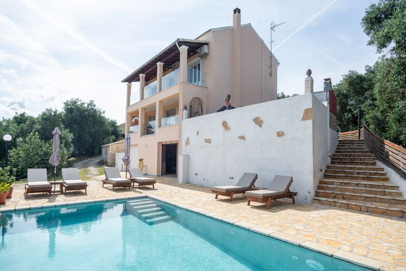 Pool and villa