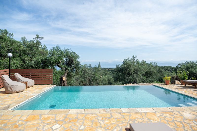 The pool among the olive trees